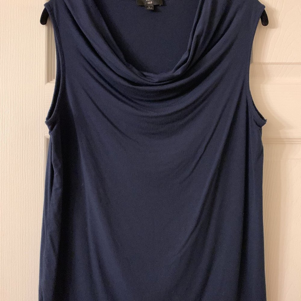 J Crew K6566 365 Stretch Cowlneck Tank Top L